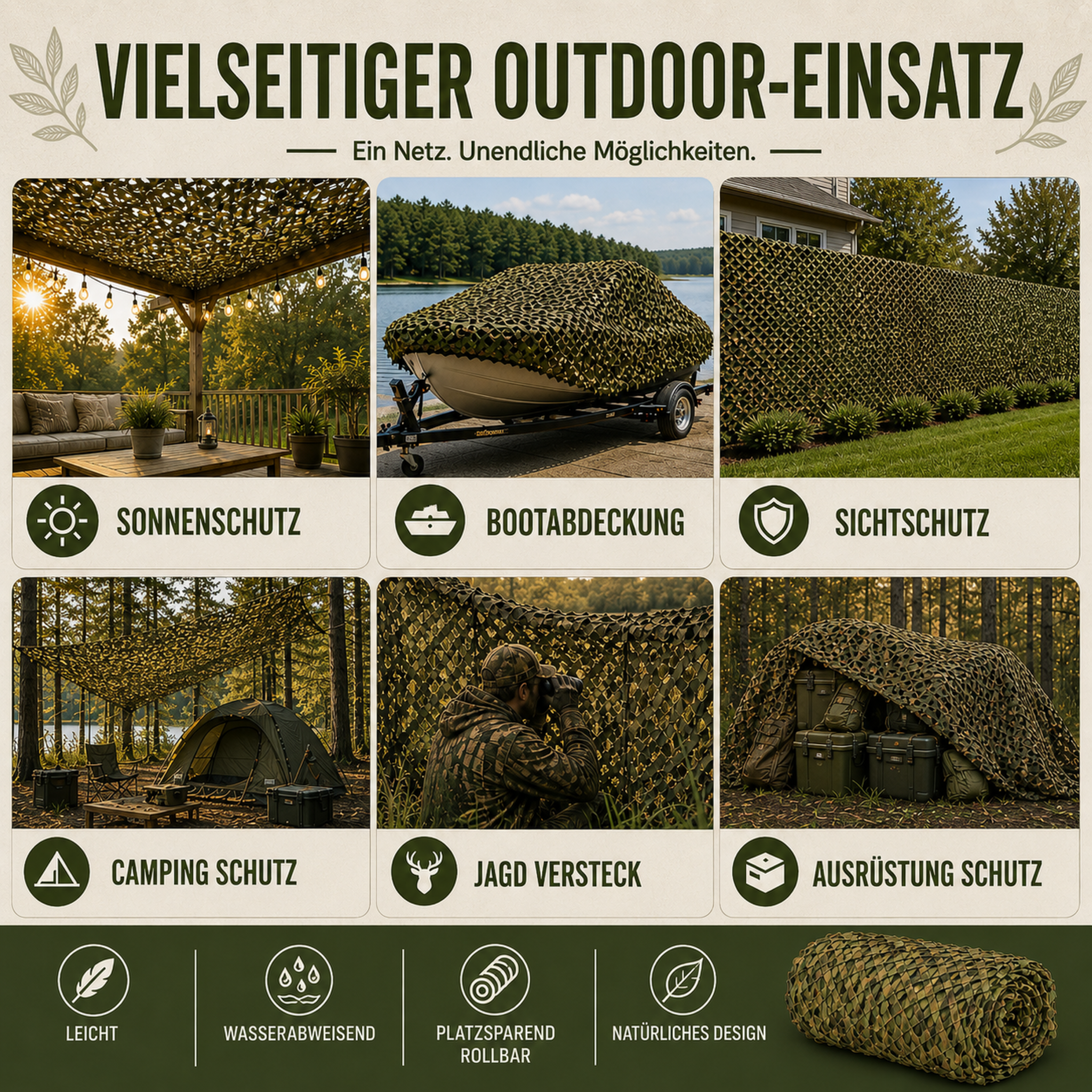 Nordspur | Verdacamo Große Tarnnetzrolle