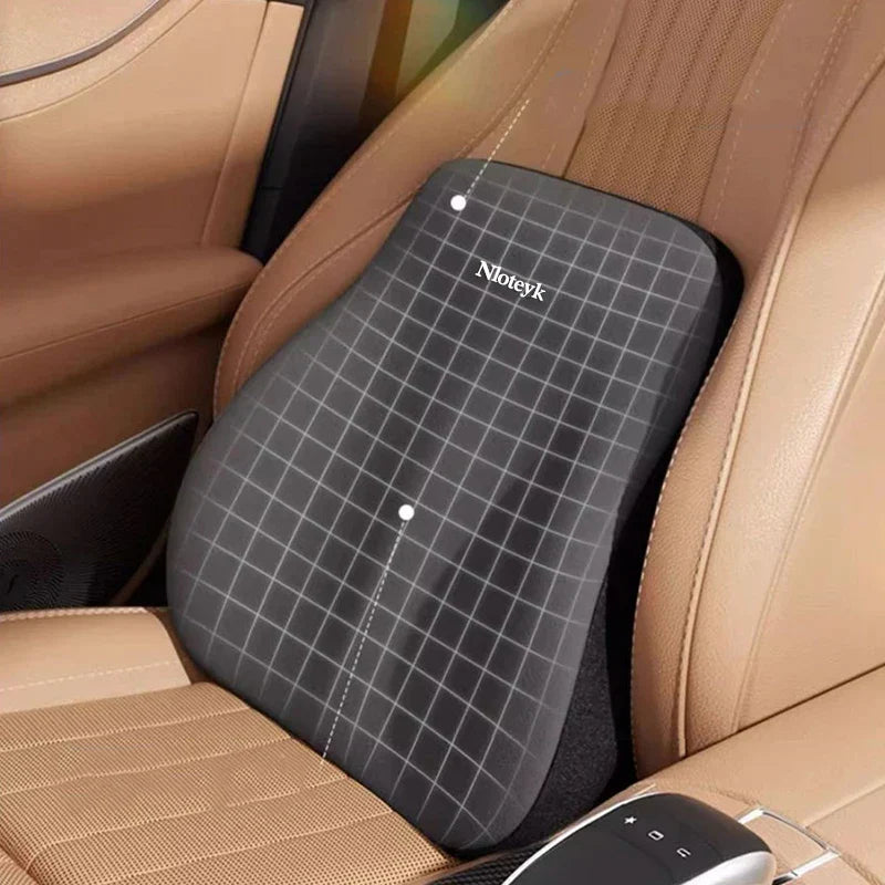 Memory-Foam-Autokissen mit Lendenwirbel- und Nackenstütze ergonomisch gepolstert