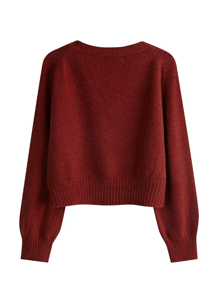 Nordspur | Vespara Asymmetric Button V Neck Cardigan