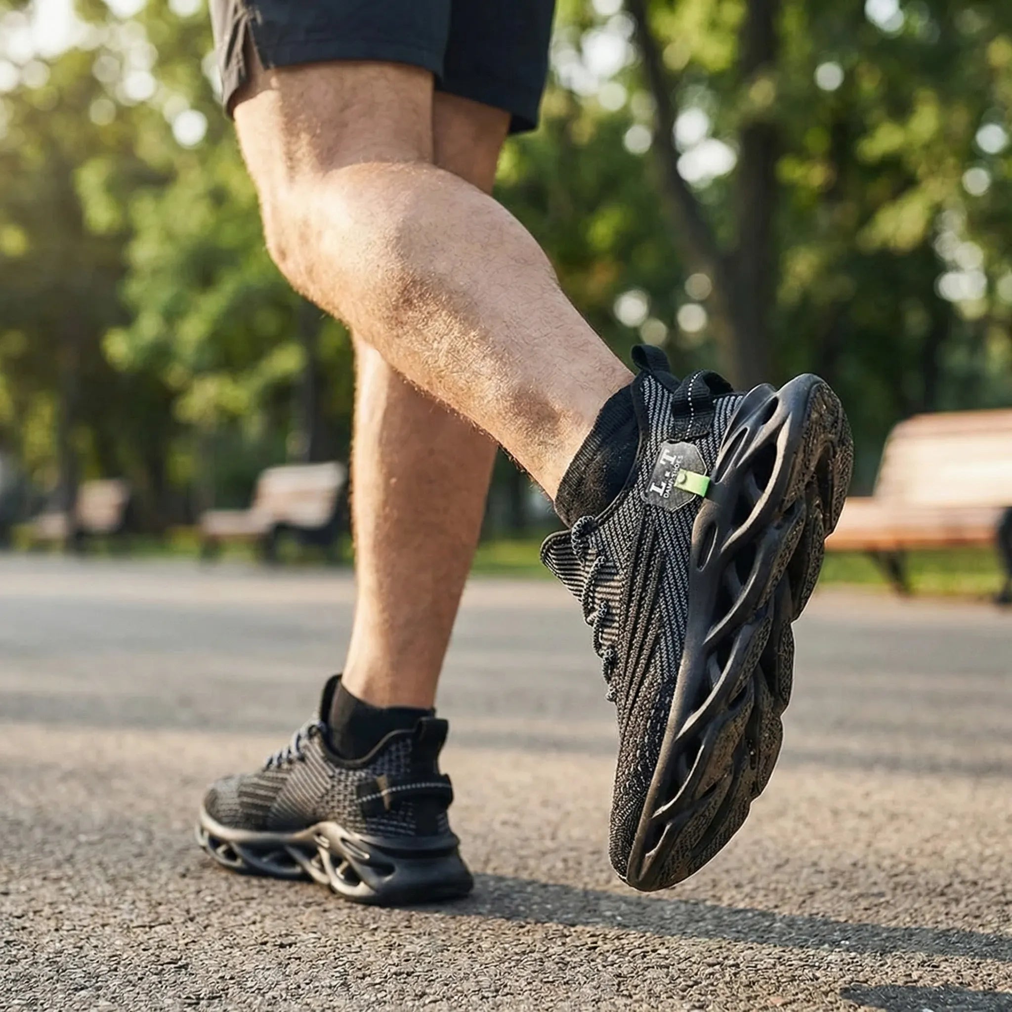 Laufschuhe mit atmungsaktivem Mesh-Obermaterial und leichter Dämpfungssohle