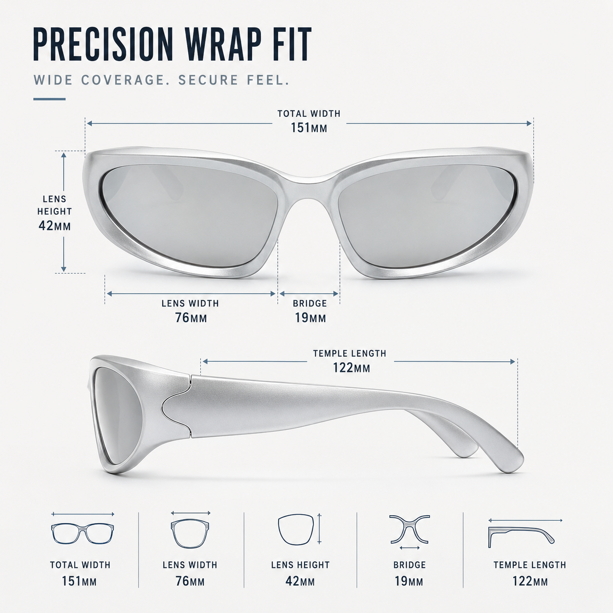 Nordspur | Vextron Wickelrahmen UV400 Sportsonnenbrille