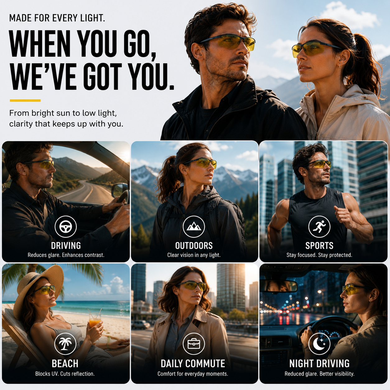 Nordspur | Visentra Leichte rahmenlose polarisierte Sonnenbrille