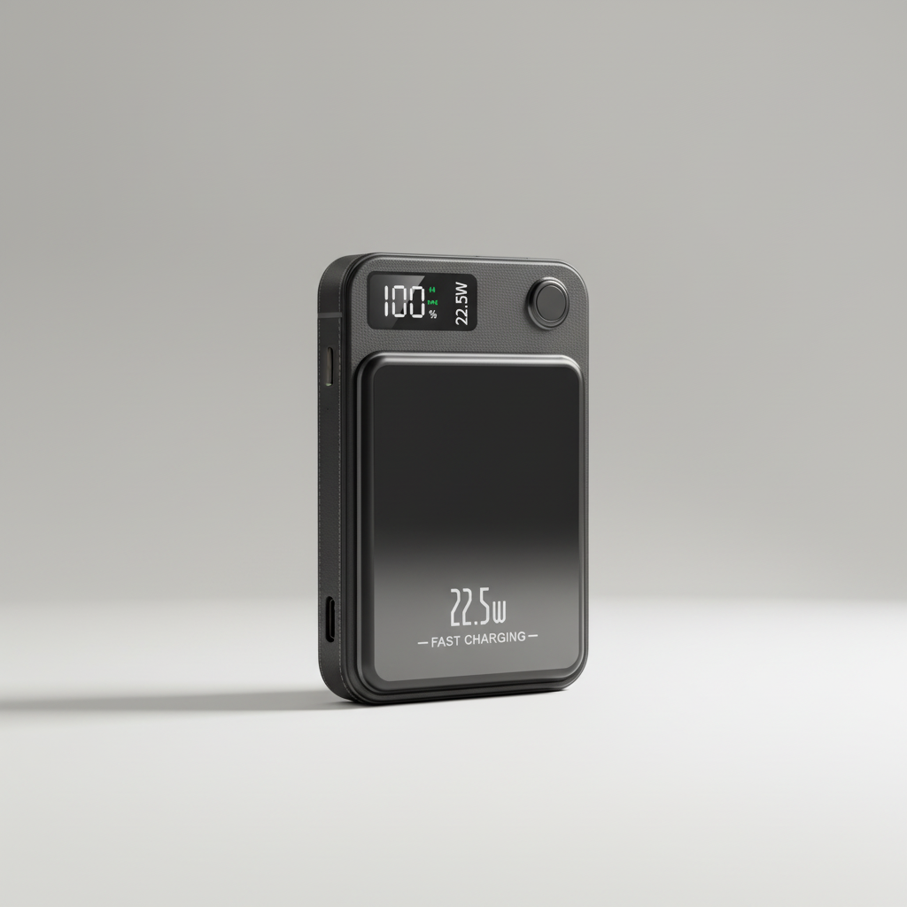 Magnetische Powerbank 50000mAh mit Schnellladung und digitalem Display