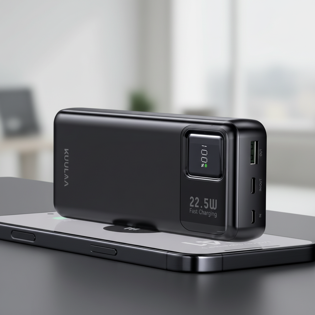 Tragbares Ladegerät Powerbank Schnellladung digitale Anzeige