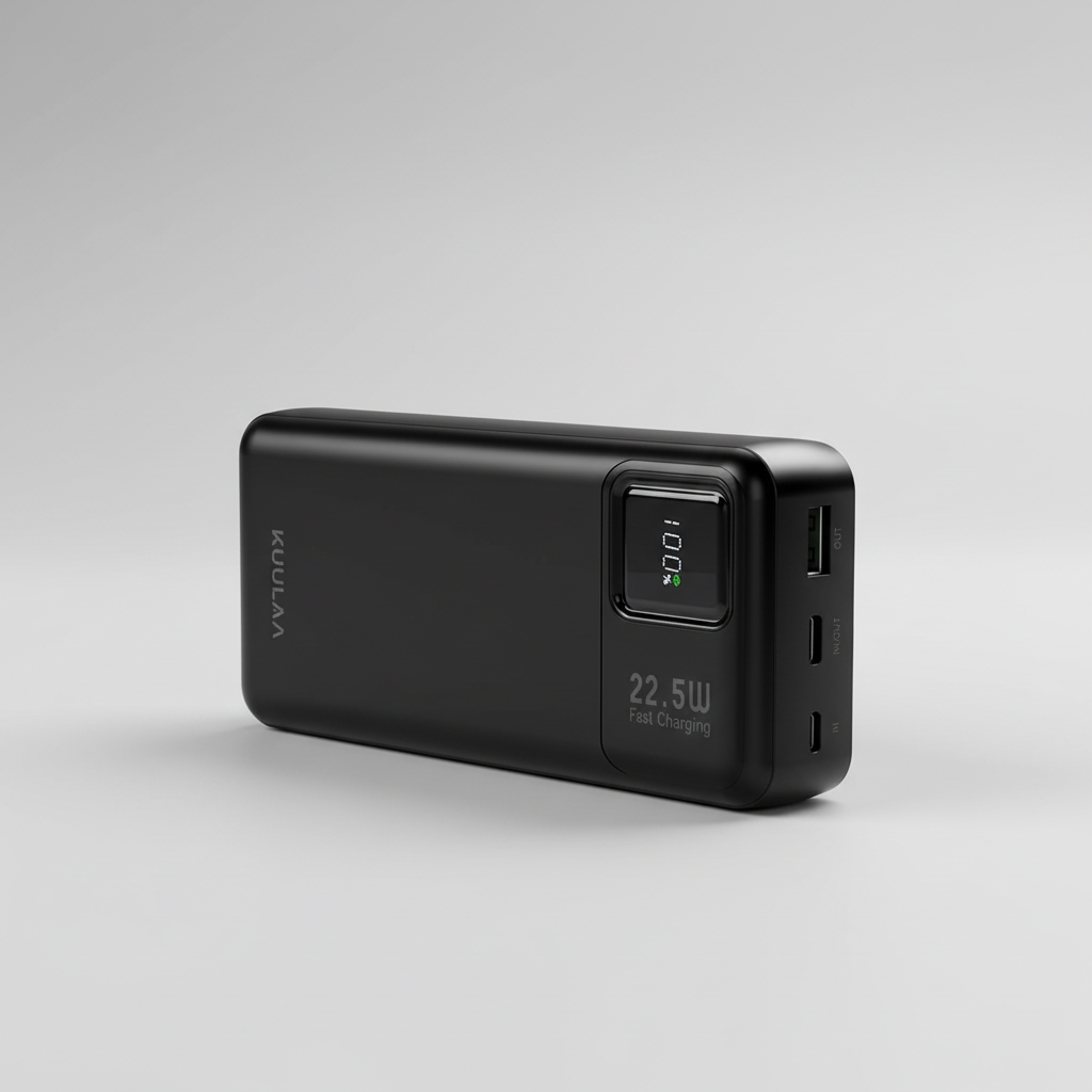 Tragbares Ladegerät Powerbank Schnellladung digitale Anzeige