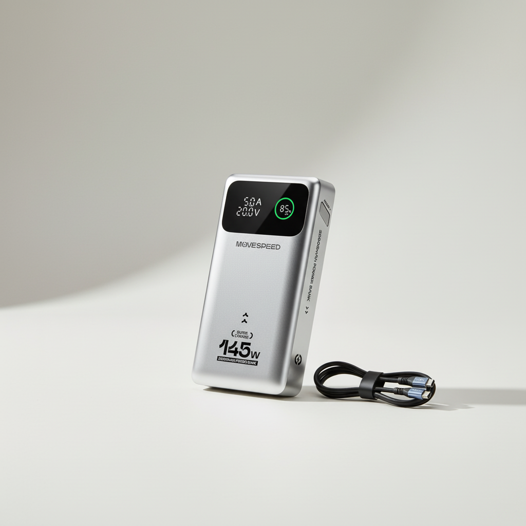 Powerbank 25000 mAh USB-C schnellladend mit integriertem Kabel