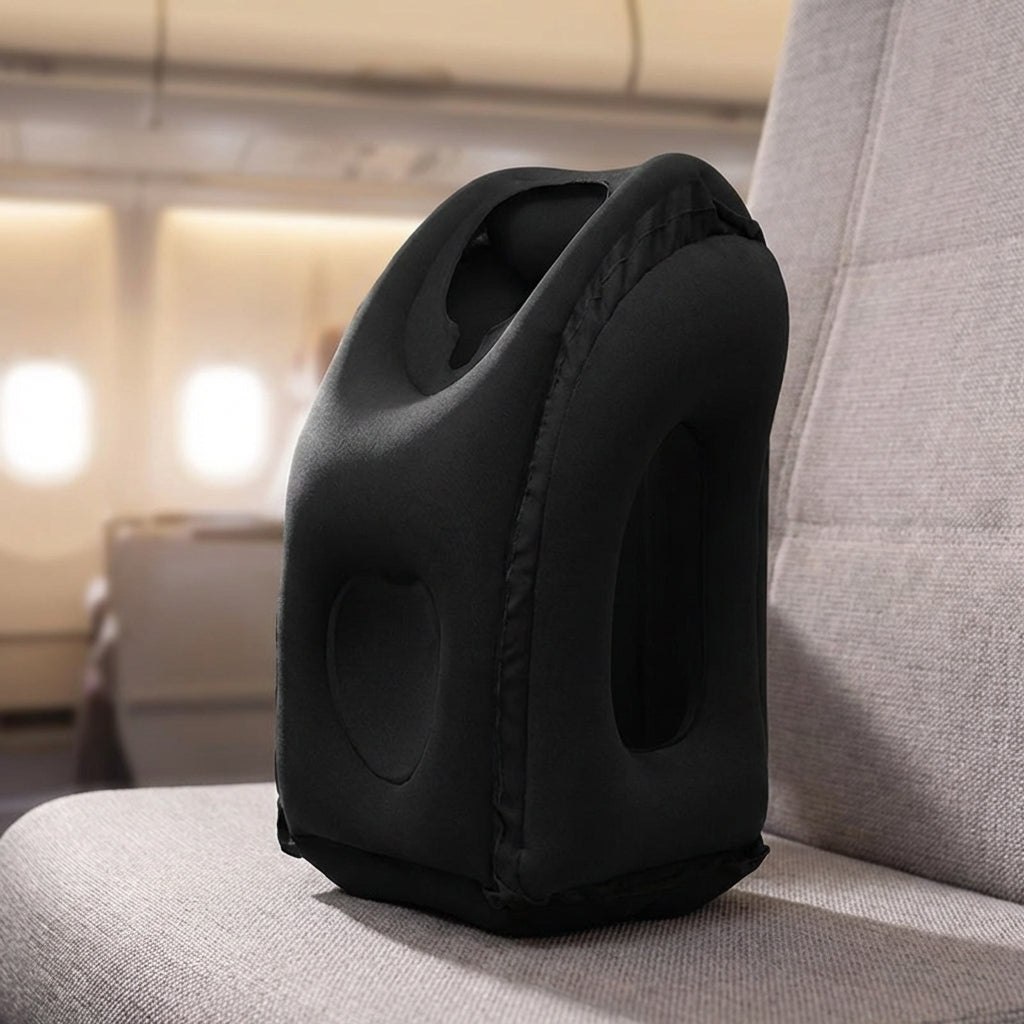 Aufblasbares Nackenstützkissen mit konturiertem Design für Reisen