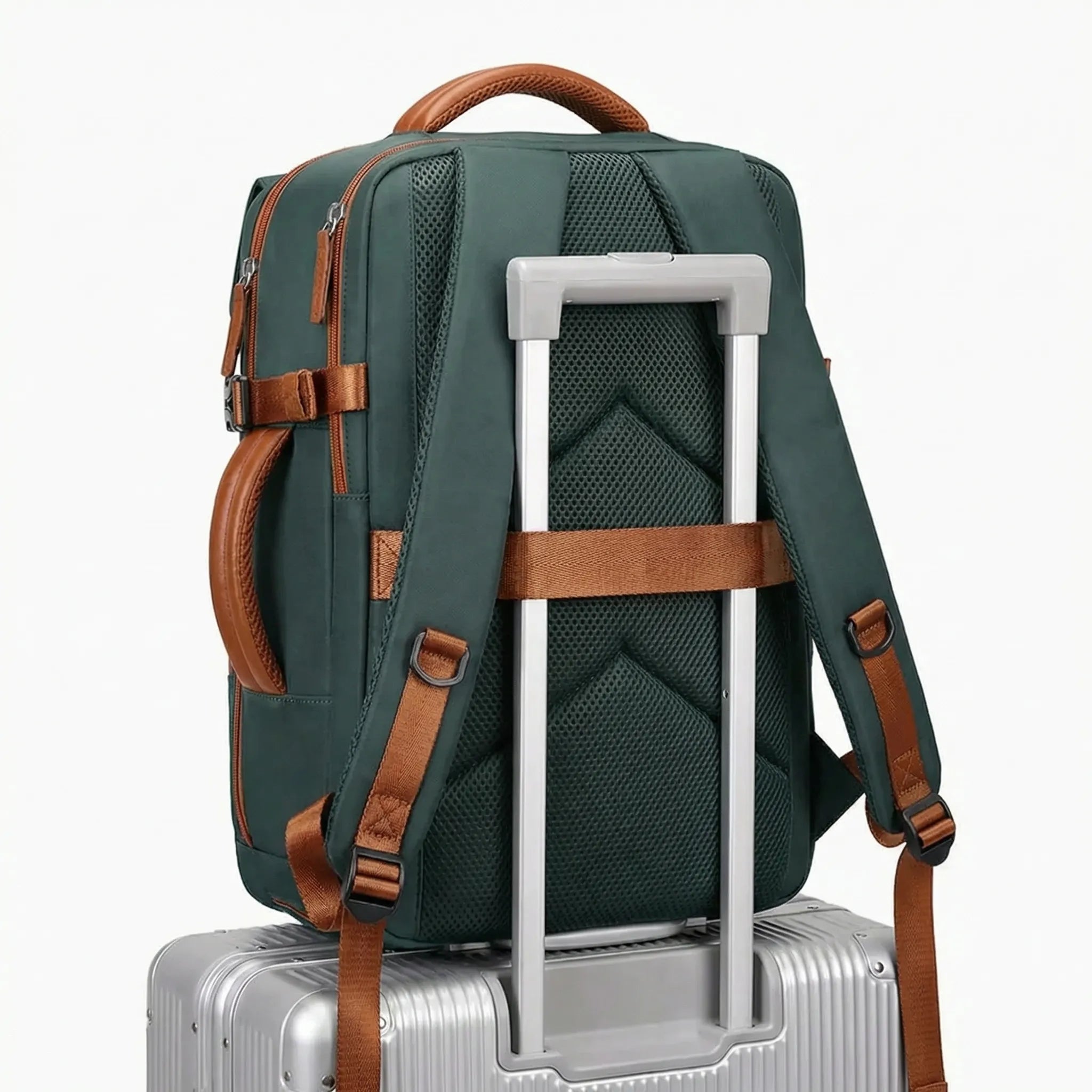 Damen-Reiserucksack mehrteilig mit Schuhfach und Laptopfach