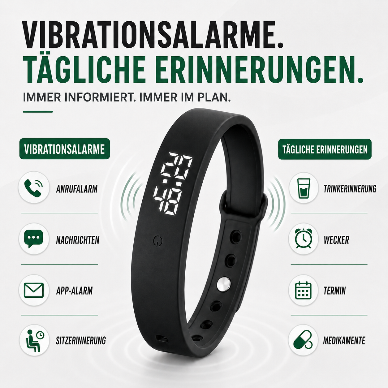 Nordspur | Wasserdichte Silikonarmband Smartwatch