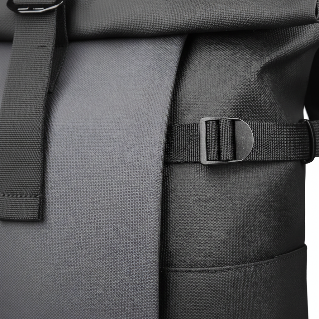 Wasserdichter Roll-Top-Rucksack mit Laptop-Fach und Diebstahlschutz