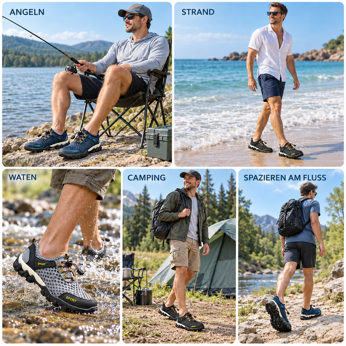 Nordspur | Waverun Leichte atmungsaktive Wassersportschuhe