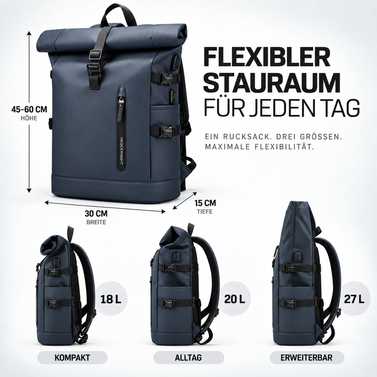 Nordspur | Wayfold Rolltop-Rucksack