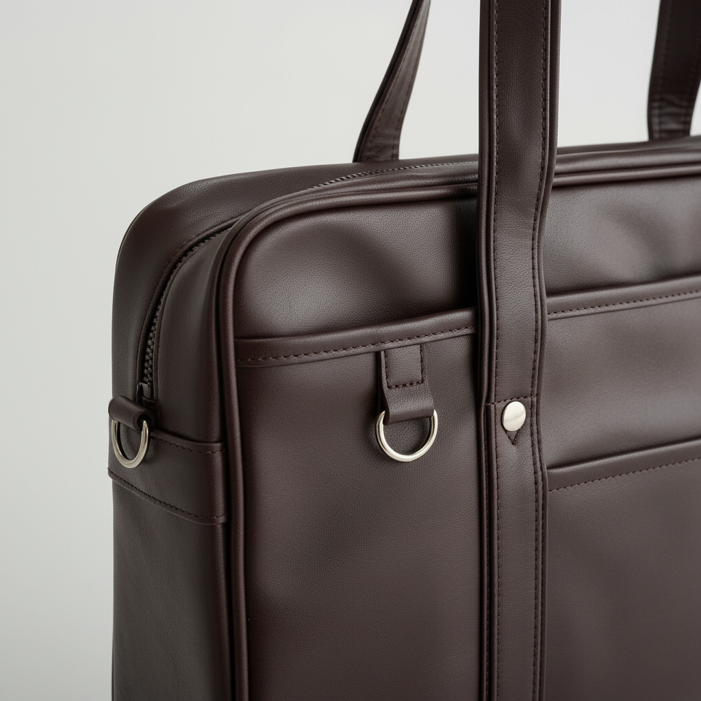 Nordspur | Wide Structured PU Leather Tote