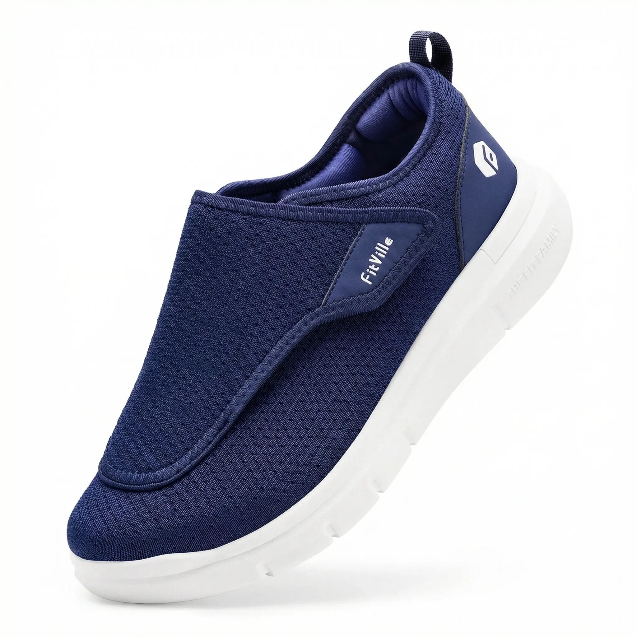 Herren Gehschuhe extrabreit mit verstellbarem Riemen und gepolsterter Sohle