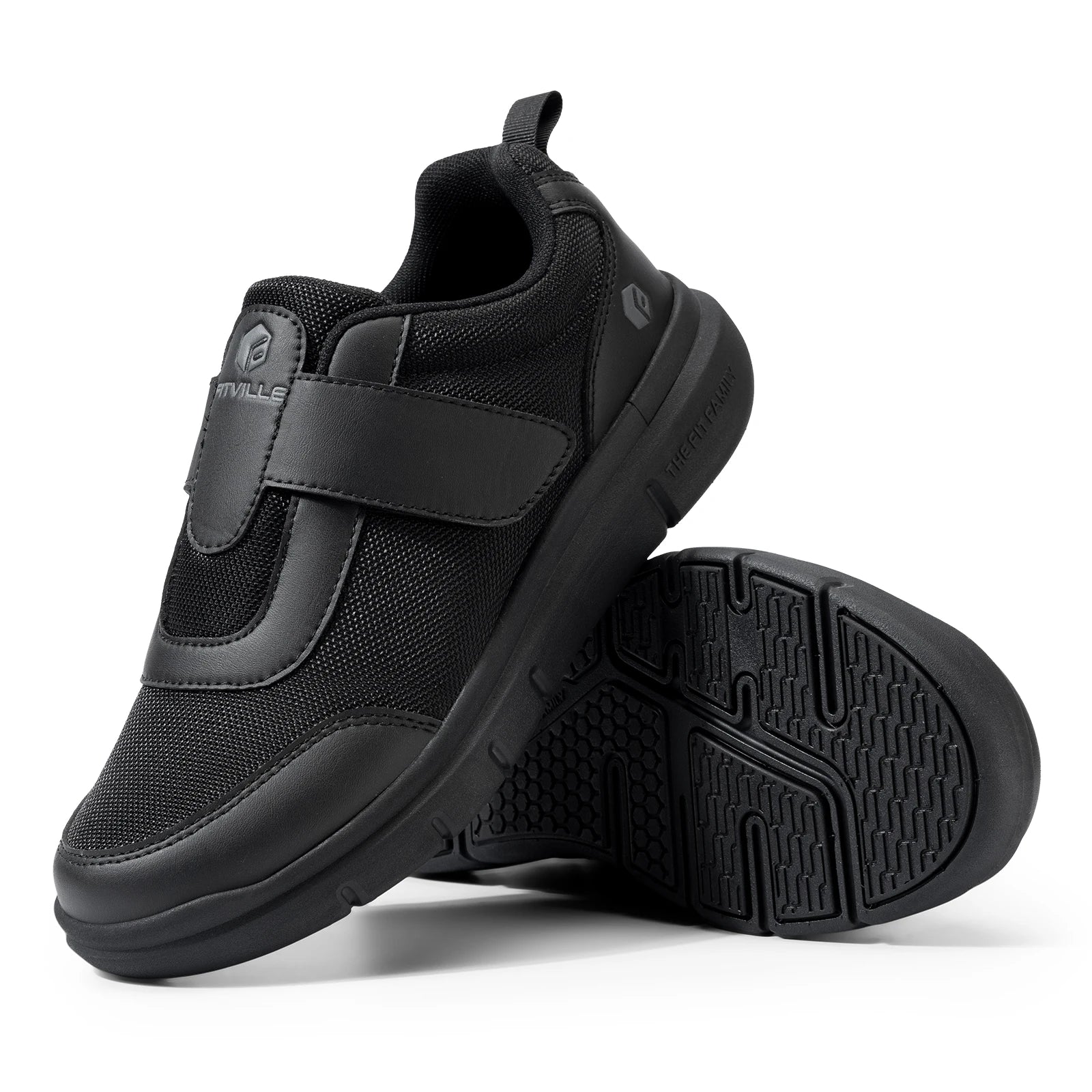 Extrabreite Gehschuh mit Klettverschluss gepolsterter Sohle