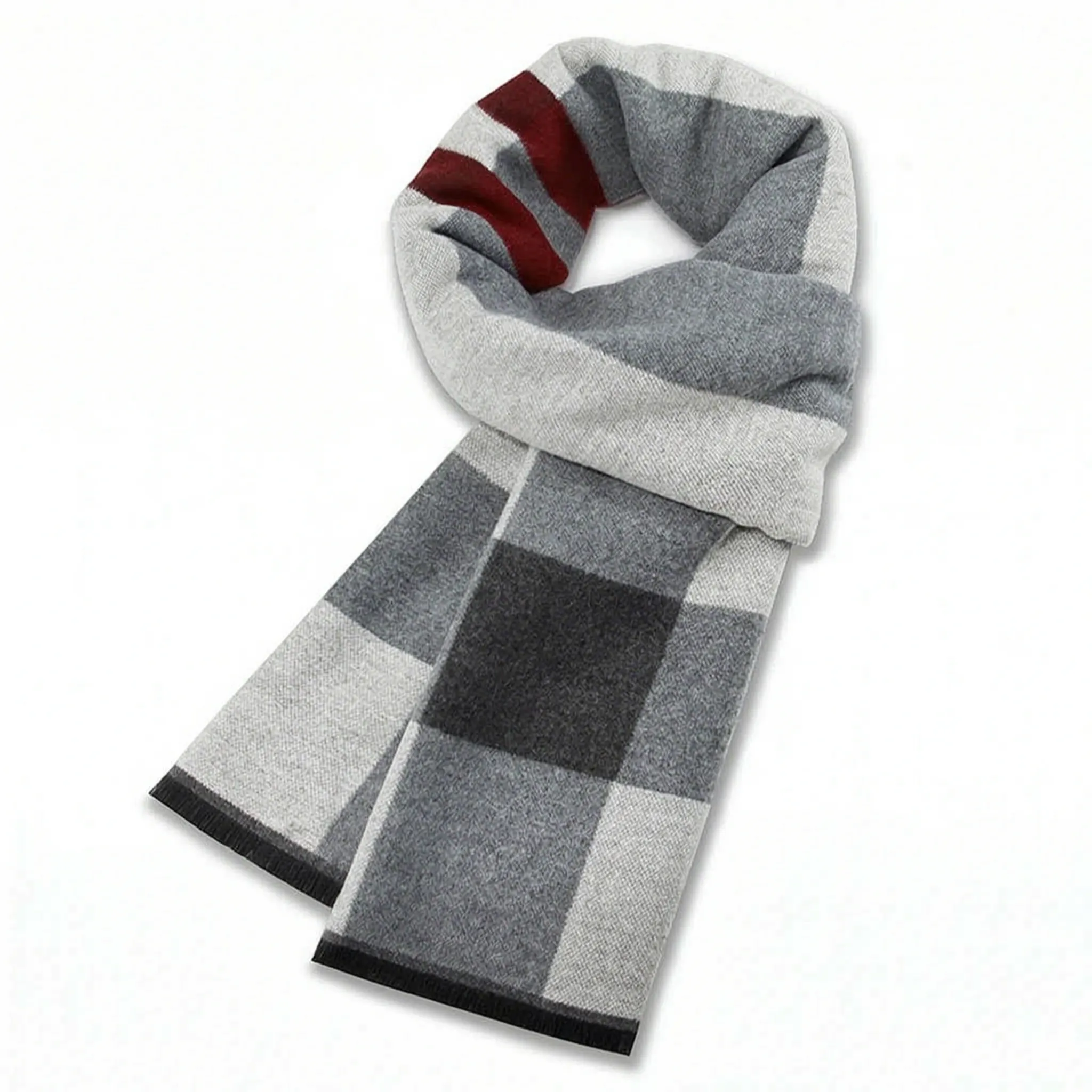 Nordspur | WinterWeave Klassischer Karierter Herrenschal