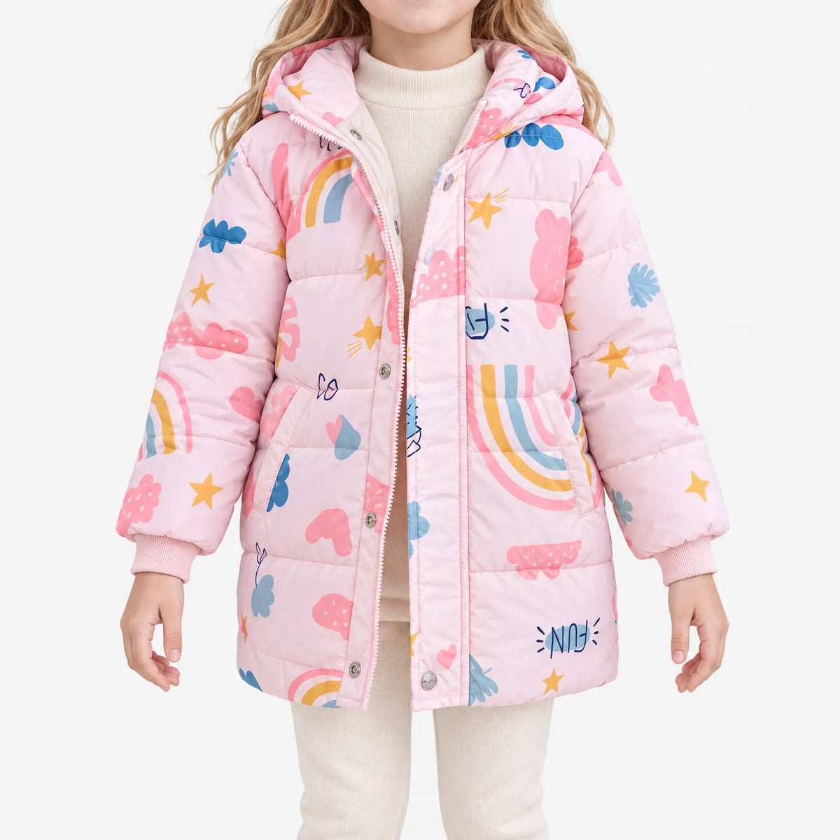 Nordspur | Wolkenkind Bedruckte Kinderjacke Mit Kapuze