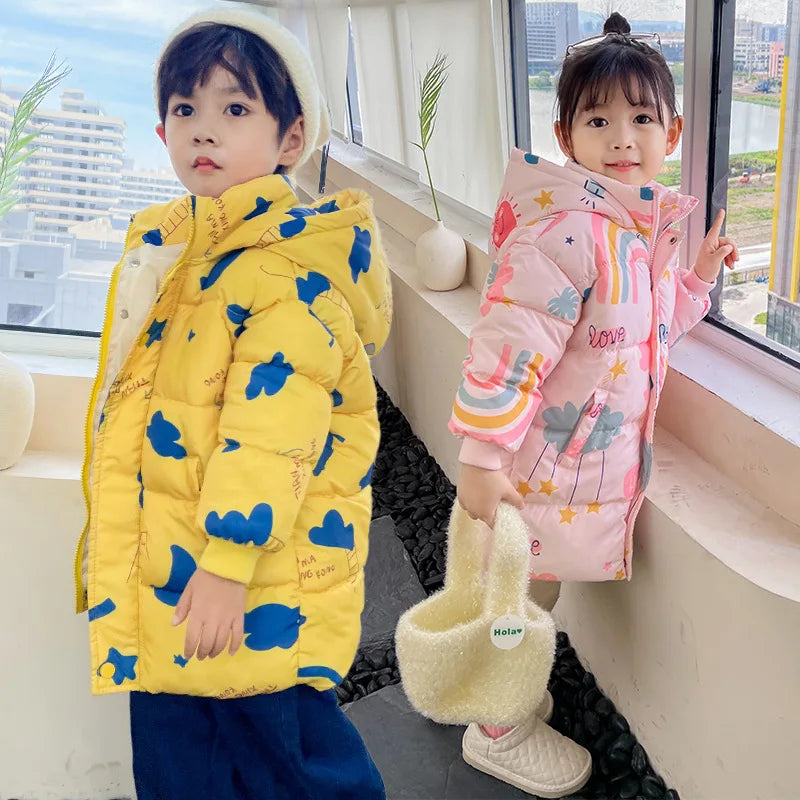 Nordspur | Wolkenkind Bedruckte Kinderjacke Mit Kapuze