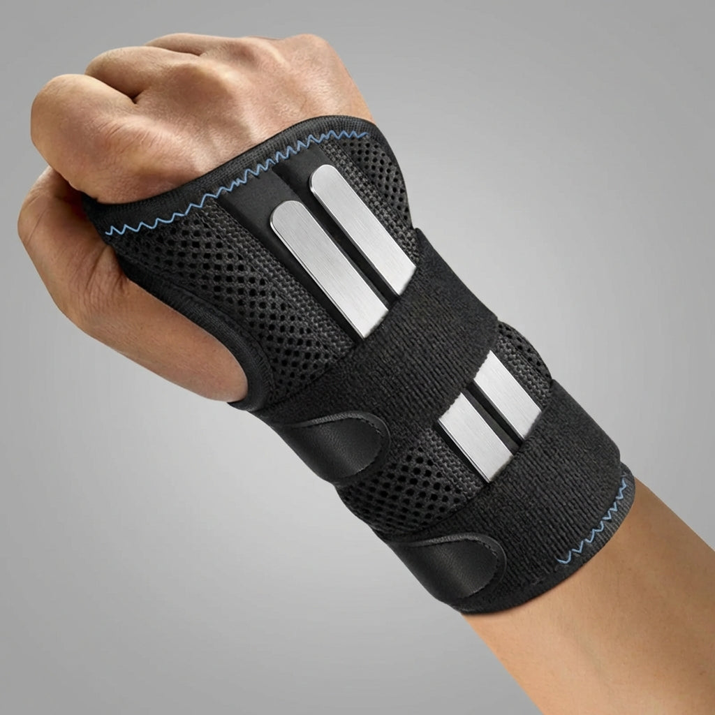 Verstellbare Handgelenkbandage mit Schienen zur Stabilisierung bei Schmerzen