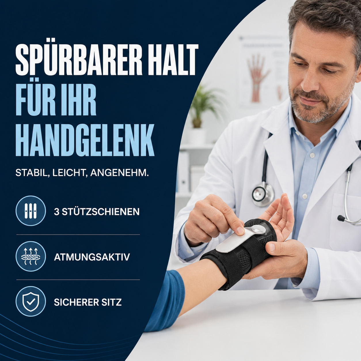 Nordspur | Wristive Verstellbare Handgelenk-Stabilisierungsbandage