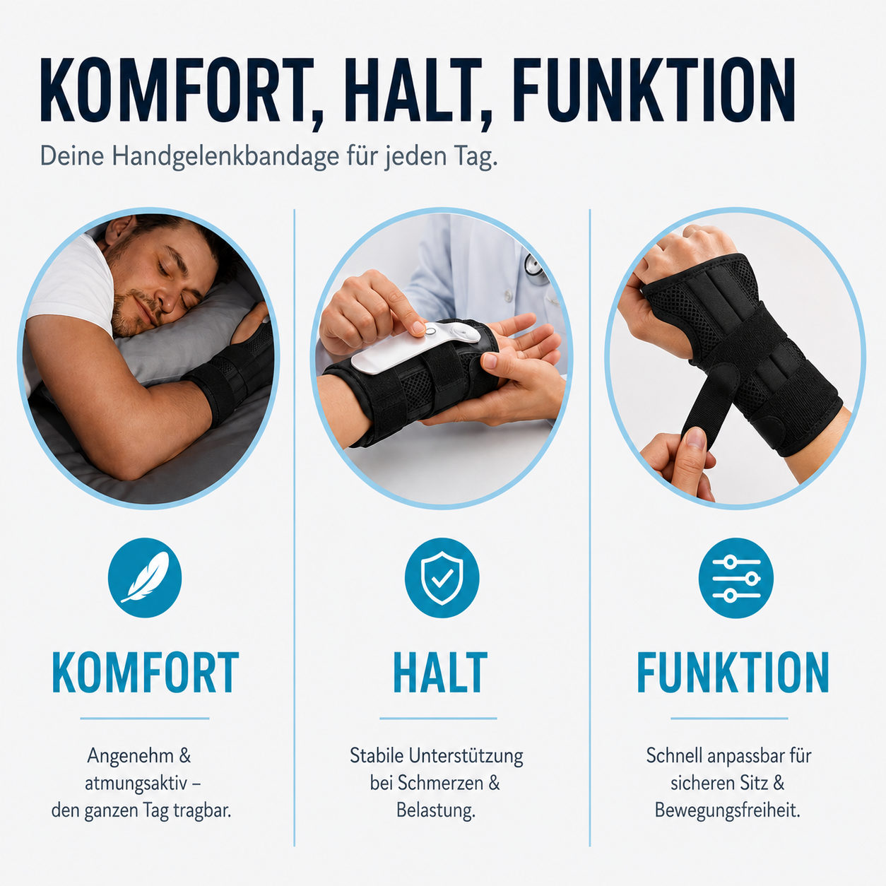 Nordspur | Wristive Verstellbare Handgelenk-Stabilisierungsbandage