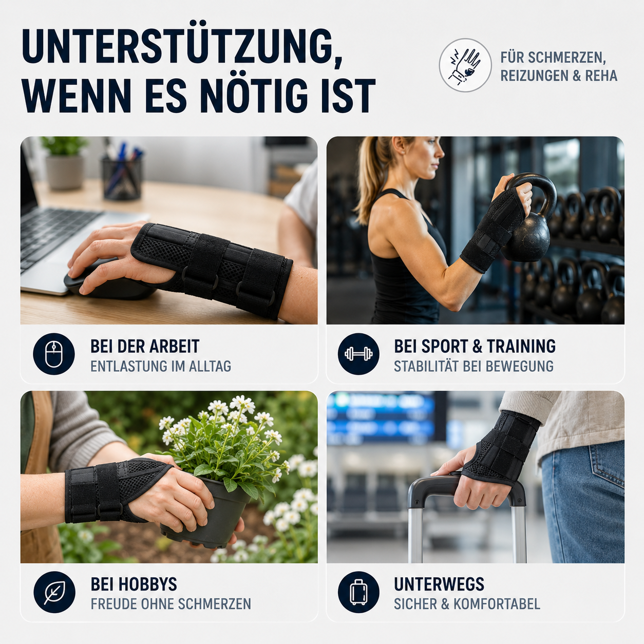 Nordspur | Wristive Verstellbare Handgelenk-Stabilisierungsbandage