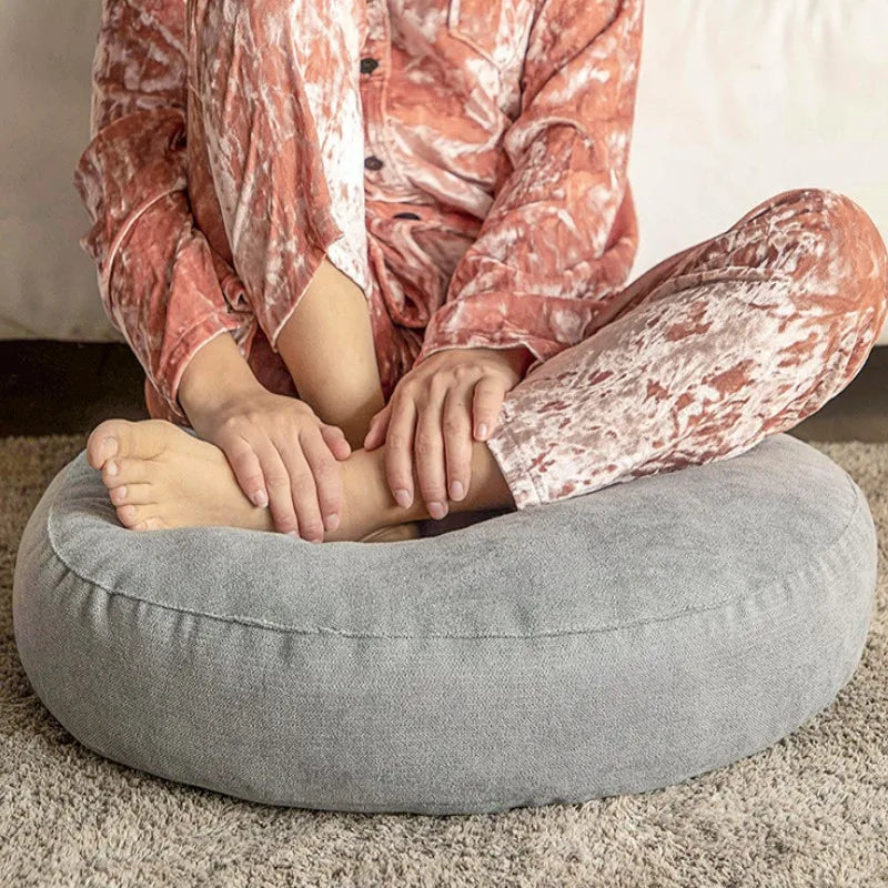 Rundes Bodensitzkissen mit Steppung Meditation ergonomisch