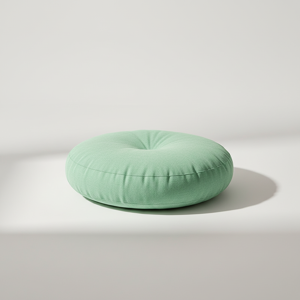 Rundes Bodensitzkissen mit Steppung Meditation ergonomisch