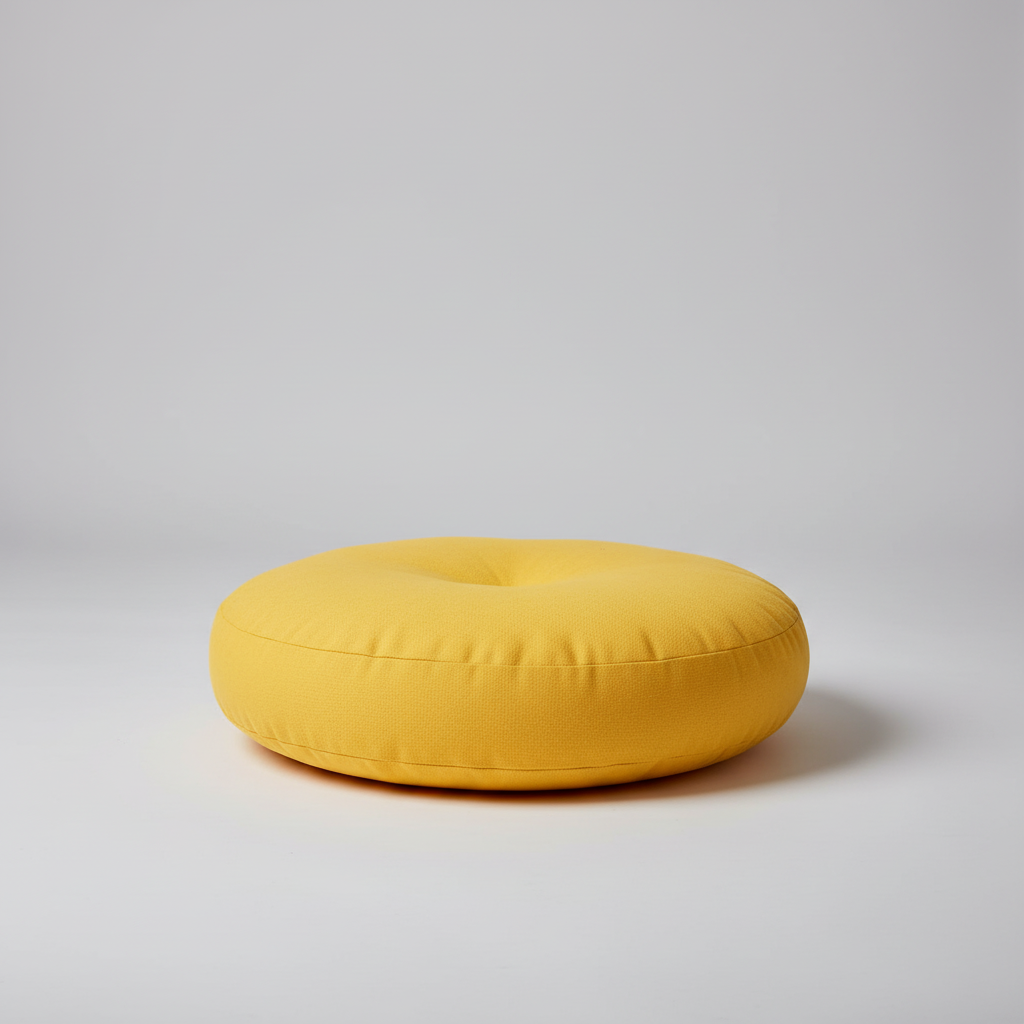 Rundes Bodensitzkissen mit Steppung Meditation ergonomisch