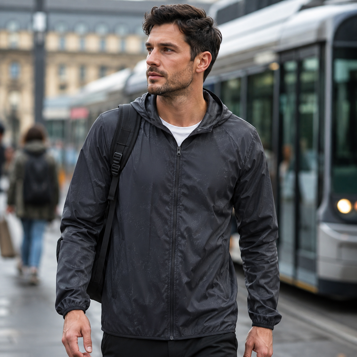 Nordspur | VeloGuarda Packbare Fahrradjacke mit Kapuze