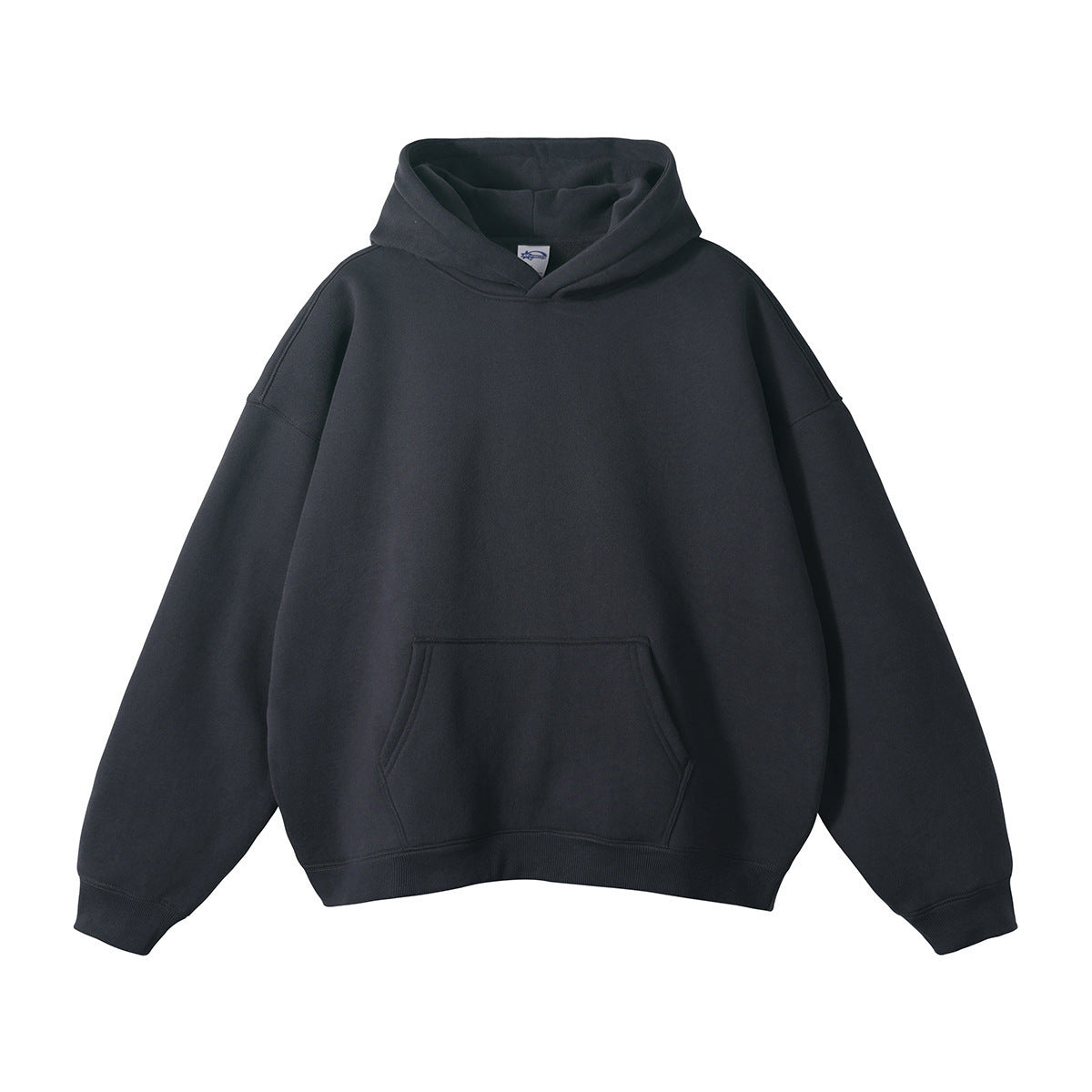 Unisex-Kapuzensweatshirt aus Bio-Baumwolle in lockerer Passform, mit Kängurutasche