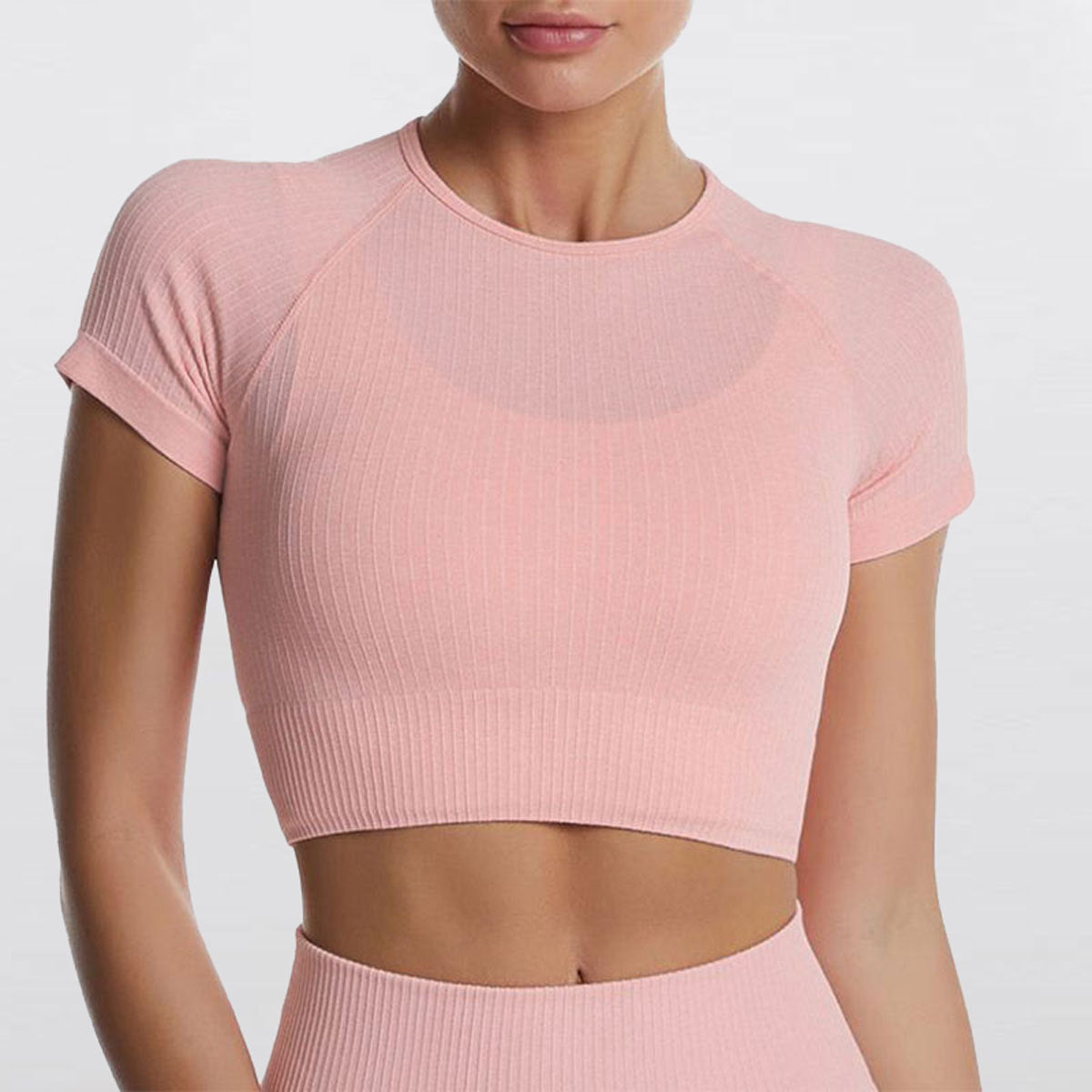 Nordspur | Vyralia Nahtloses Kurzarm-Crop-Top