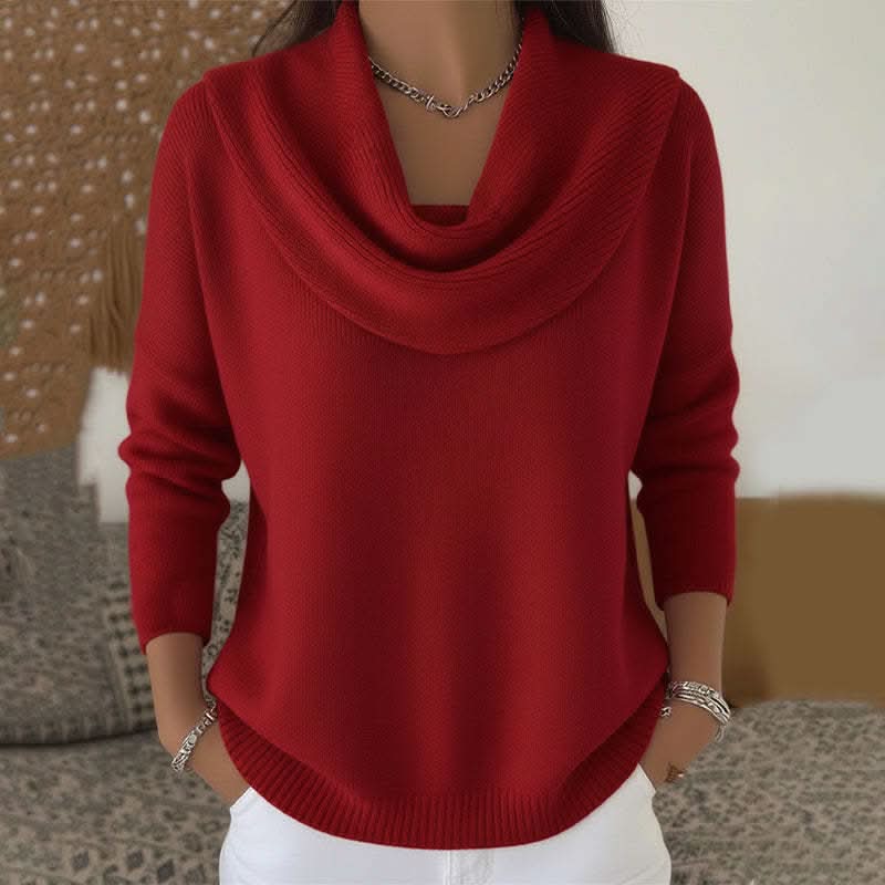 Damen Pullover mit Rollkragen in Relaxed-Passform aus Strick