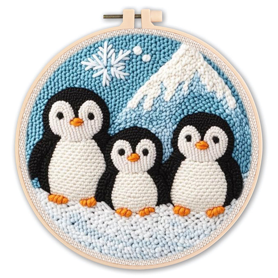 Punch Needle Stickerei Starter Set – Anfänger DIY Set mit schönen Mustern