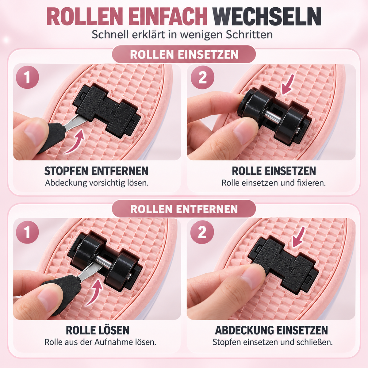 Orthopädische Kinderschuhe mit LED & Rollenfunktion – LuminoStep Skates