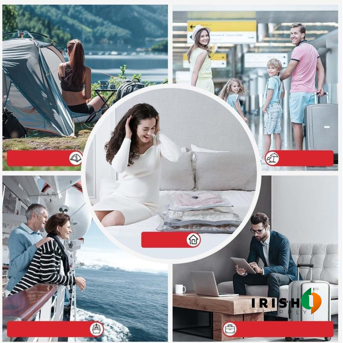 Elektrisches Reise-Vakuum-Set + Kompressionsbeutel