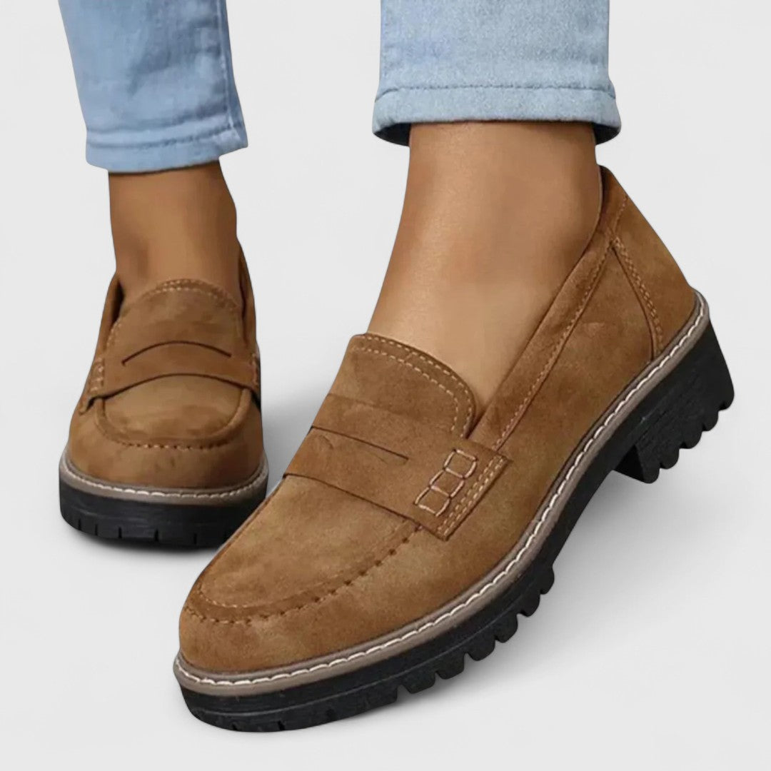 Plateau-Loafer mit Profilsohle