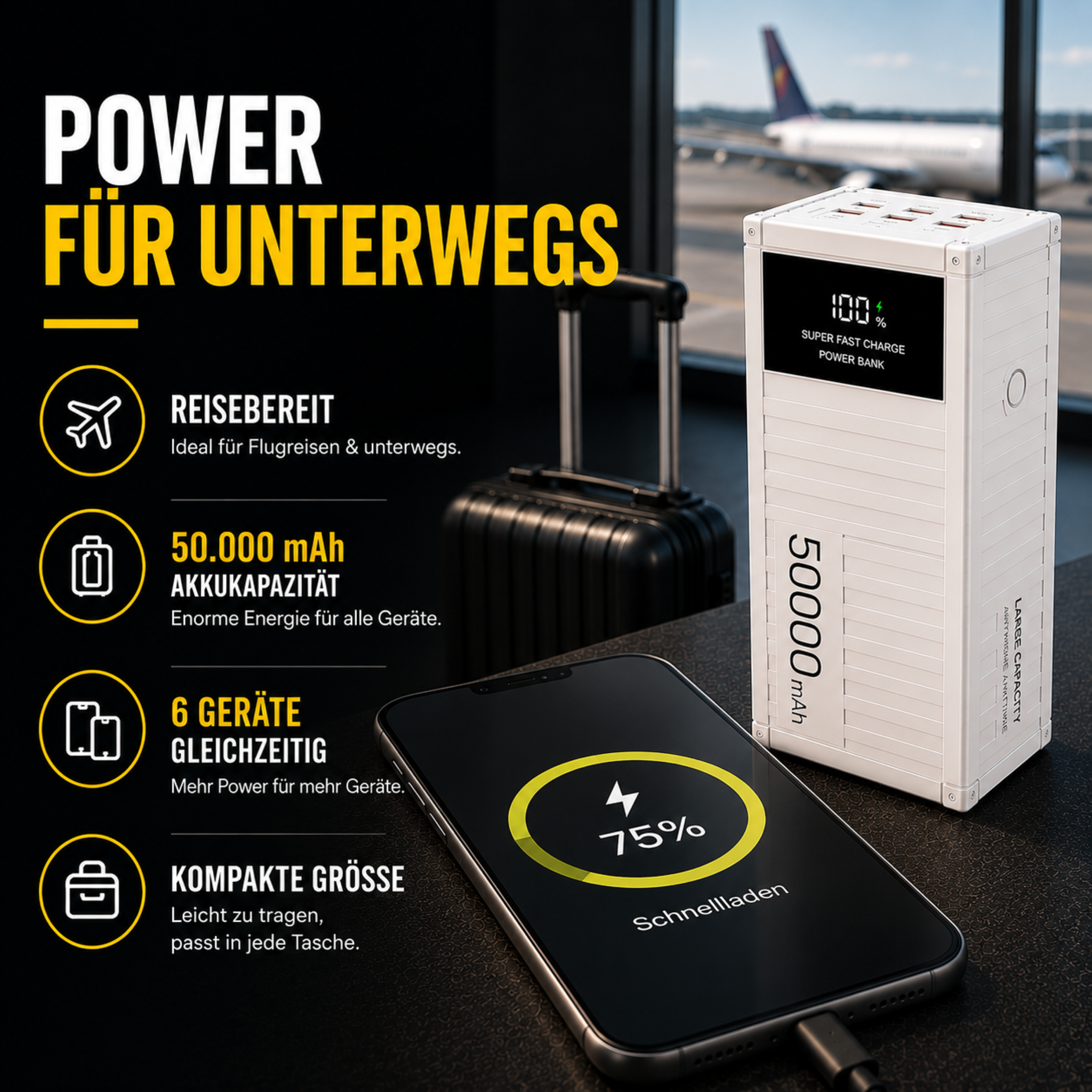 Powerbank 50000mAh – LadeDepot X50