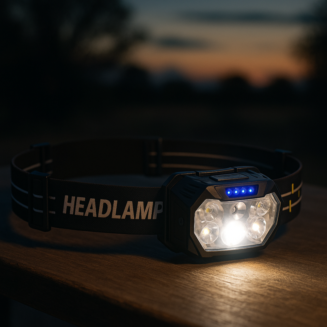 LED Stirnlampe 9-fach mit Sensor & USB – ProBeam 6X