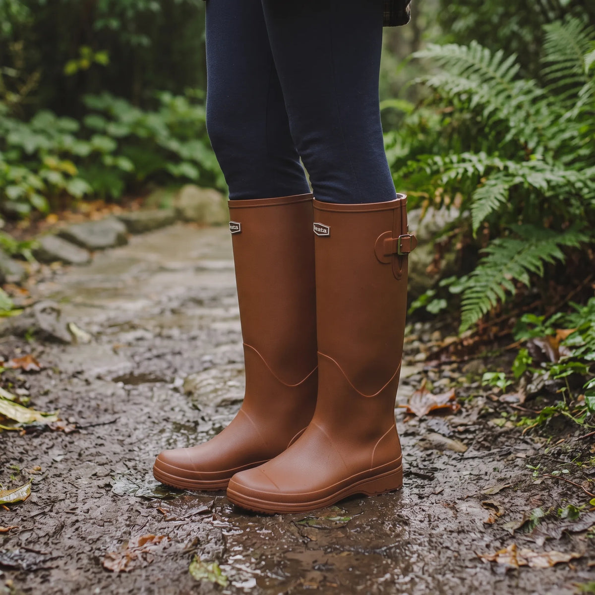 RainVale Hohe Stiefel | Schnelles Hineinschlüpfen