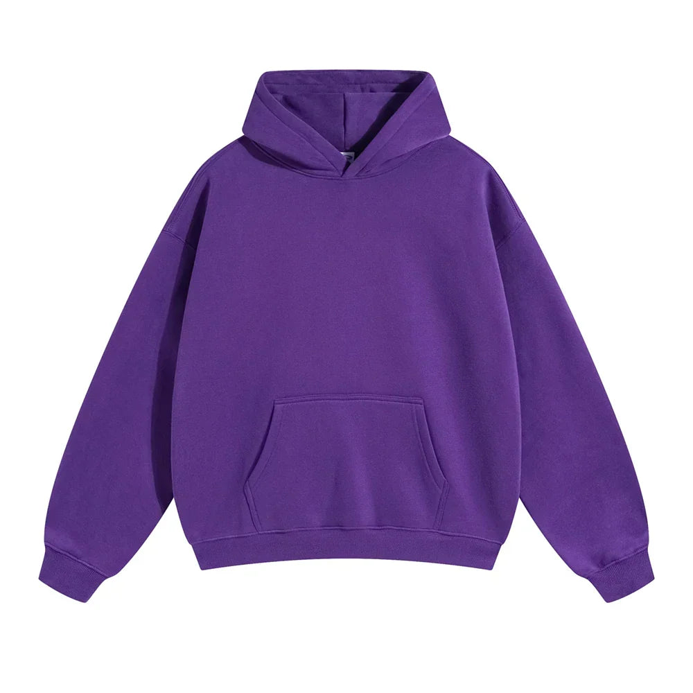 Relaxed Herren-Kapuzenpullover mit Känguru-Tasche
