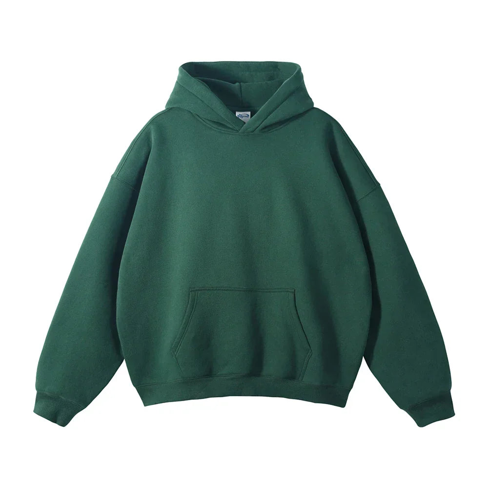 Relaxed Herren-Kapuzenpullover mit Känguru-Tasche
