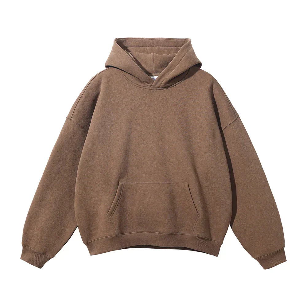 Relaxed Herren-Kapuzenpullover mit Känguru-Tasche