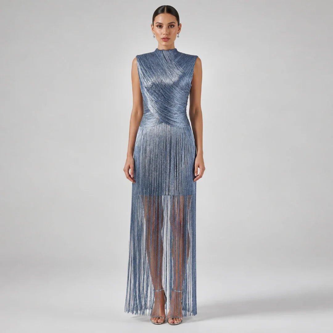 Hellen Fringe Bandage Kleid