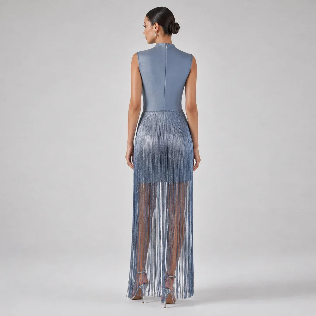 Hellen Fringe Bandage Kleid
