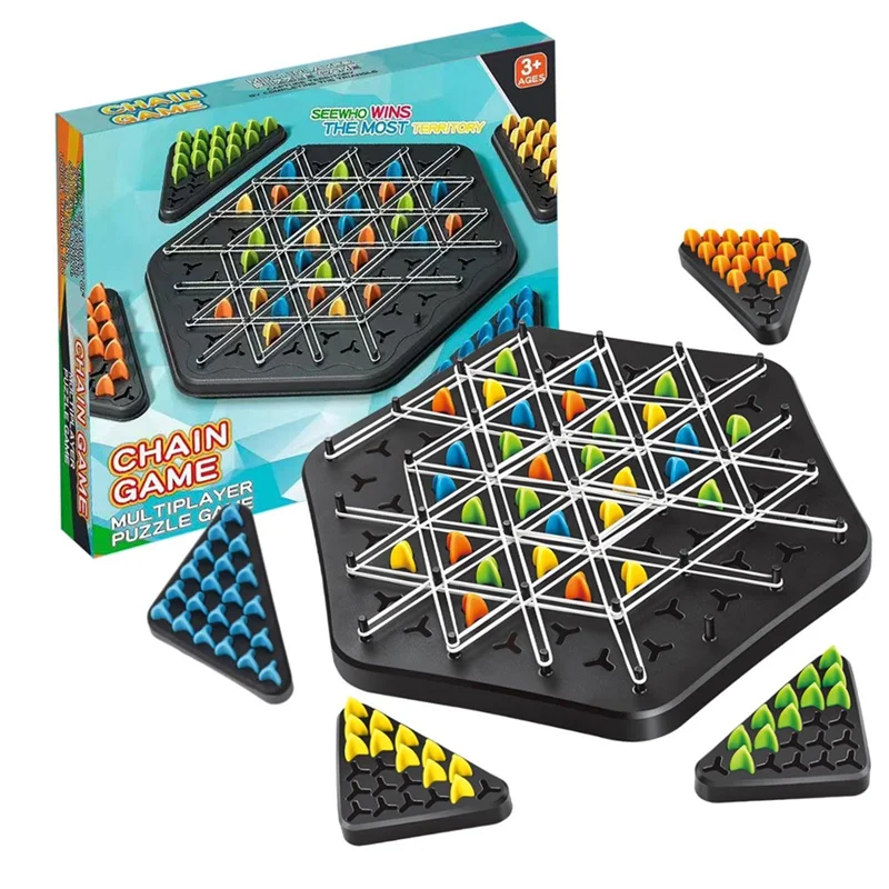 Dreieck-Ketten-Strategie- und Duell-Logik-Denkspiel