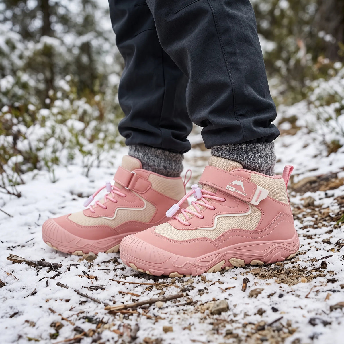 Schnee-Schutz | Kinder-Mittelhoch-Wanderstiefel