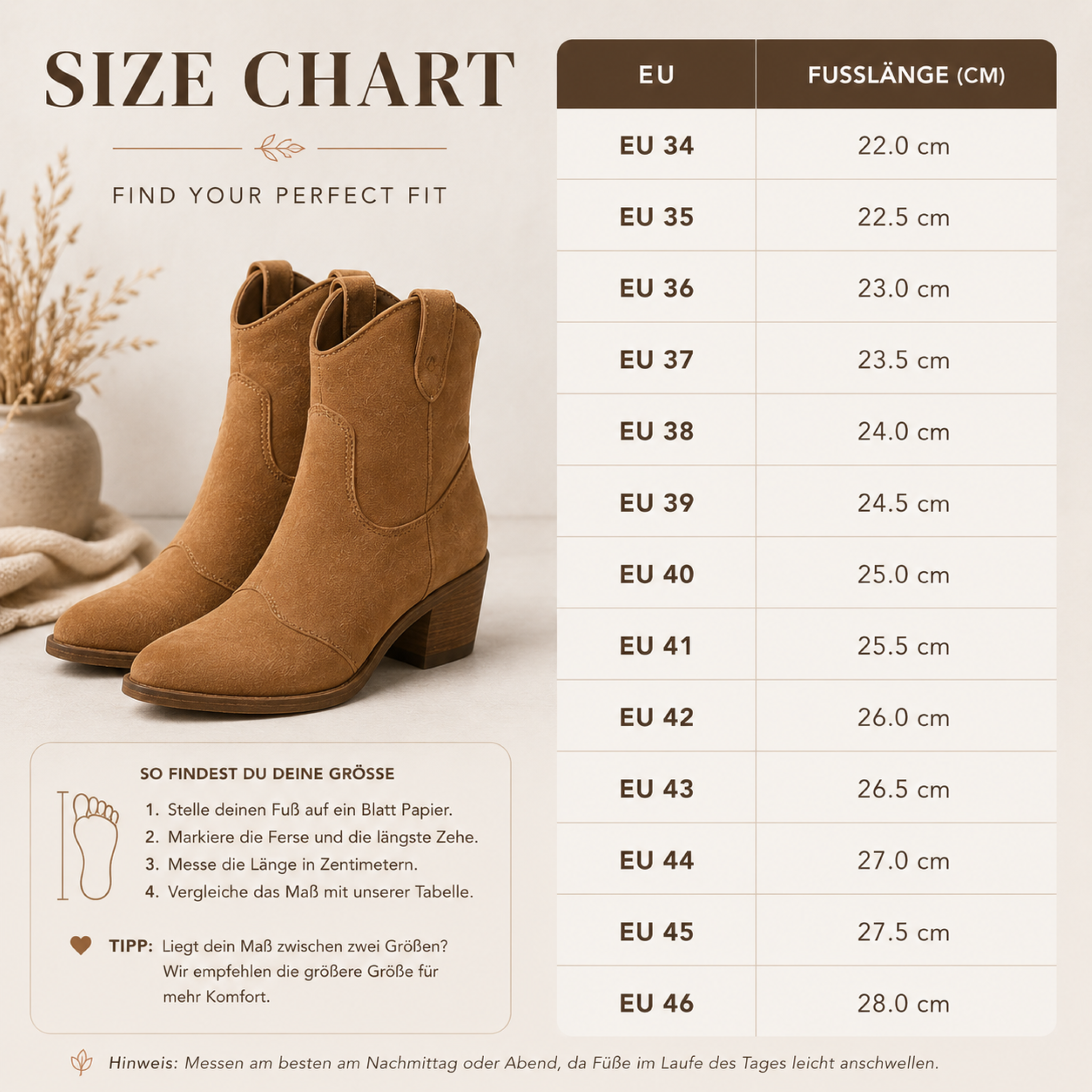 Schuhe Stiefeletten im Western-Stil – Carlotta Boots