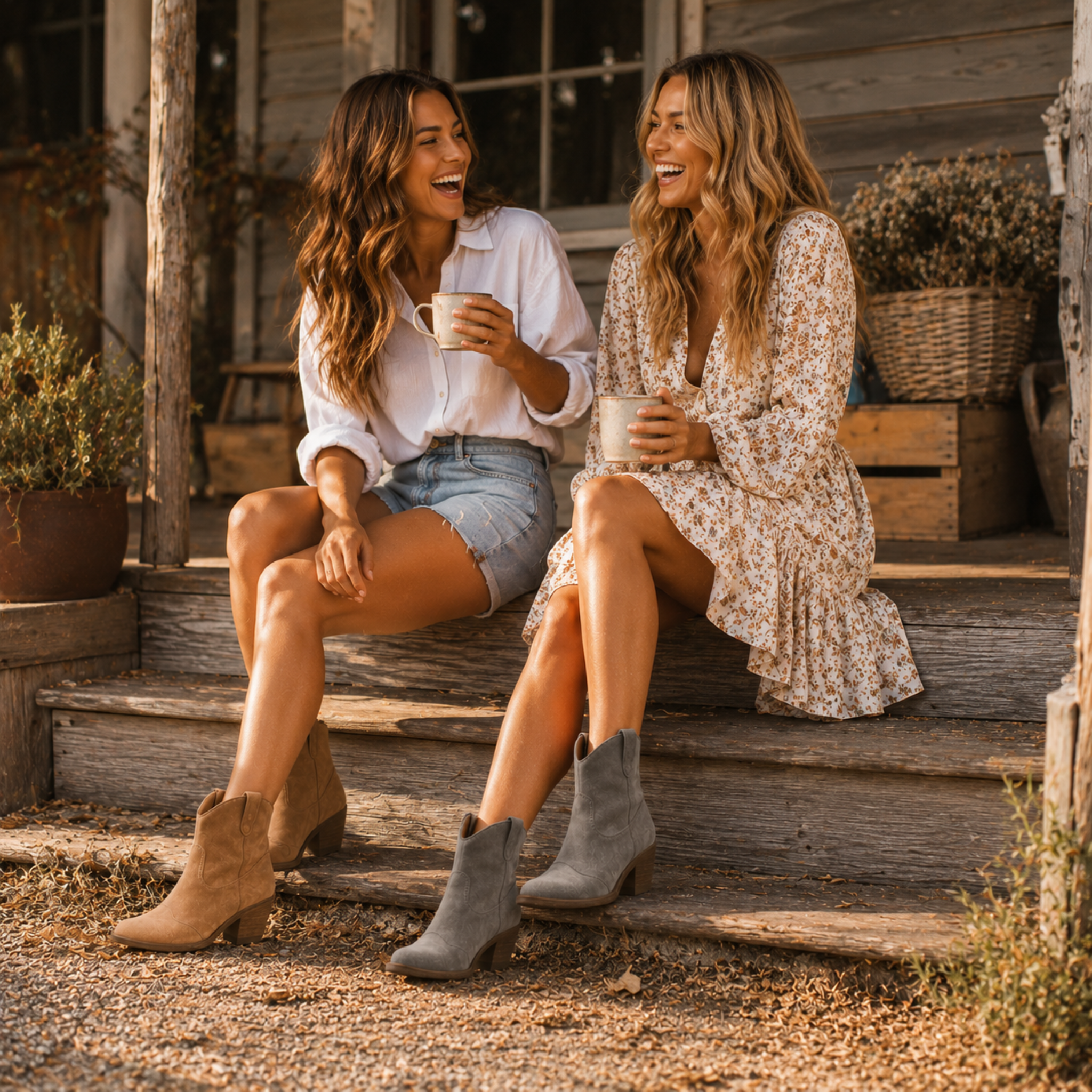 Schuhe Stiefeletten im Western-Stil – Carlotta Boots