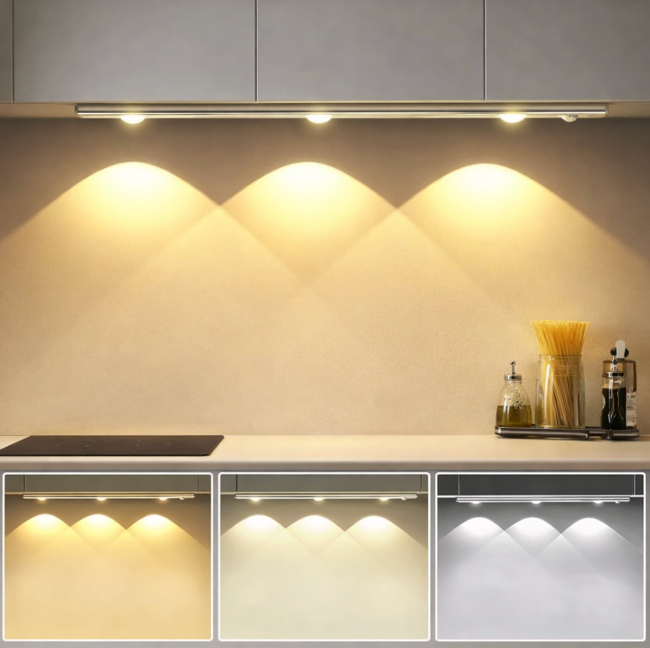 LED Unterbauleuchte für Küche mit Bewegungssensor – Kabellos, Wiederaufladbar & Dimmbar